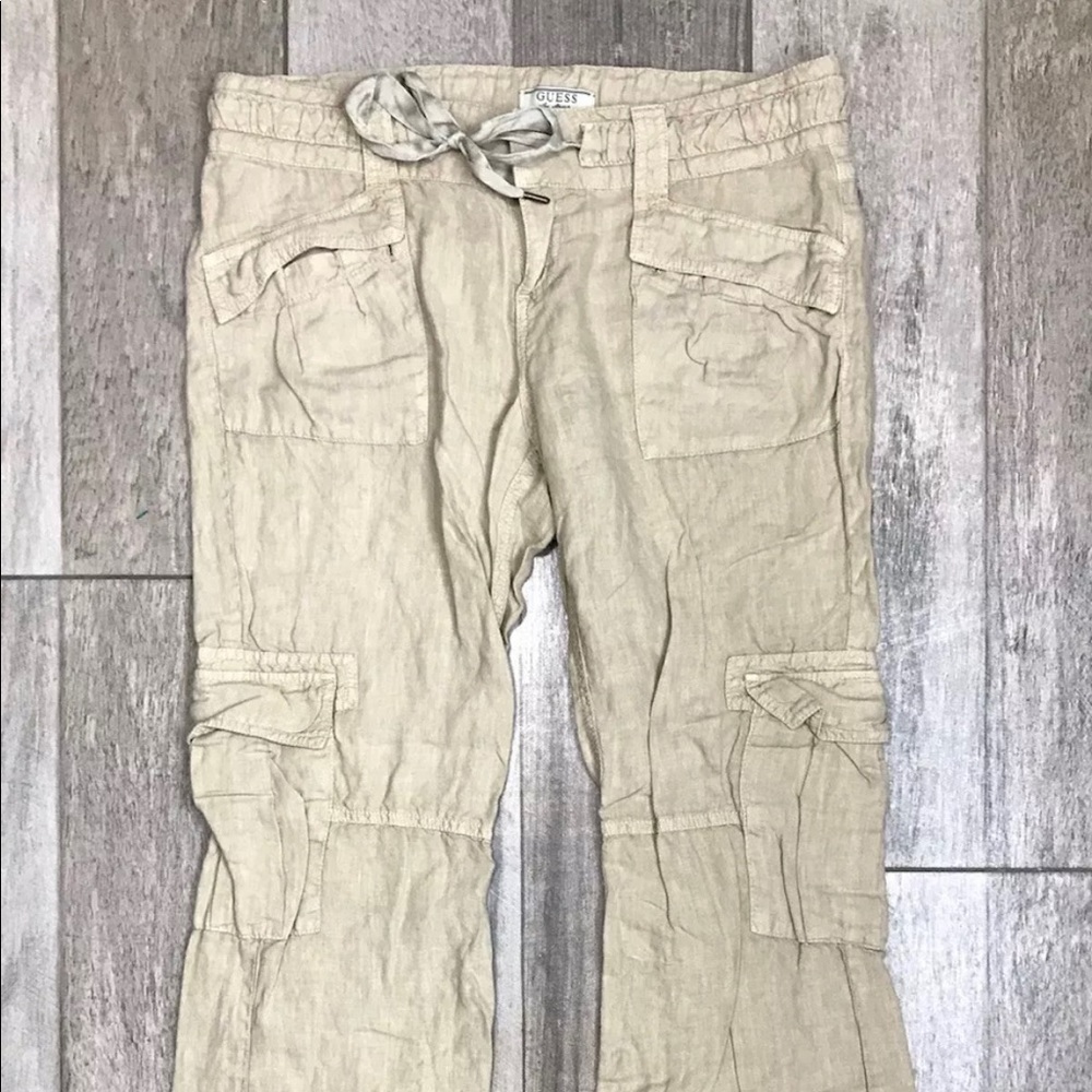 Guess Linen Cargo Pants